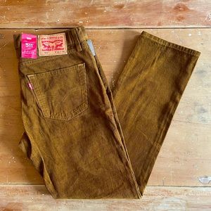 Levi’s 511 corduroy jeans 33x30 New with tags